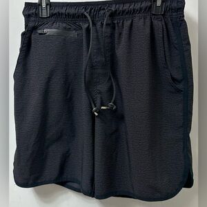LEG3ND Black Athletic Shorts for Men